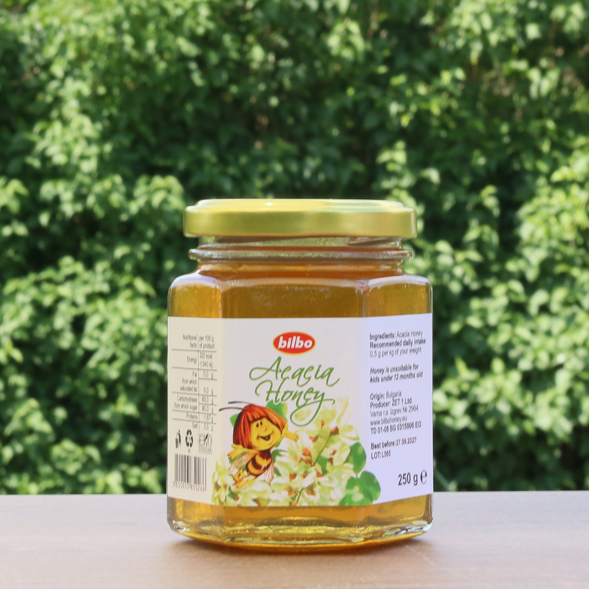 Miere crudă de acacia Bilbo • 250 g