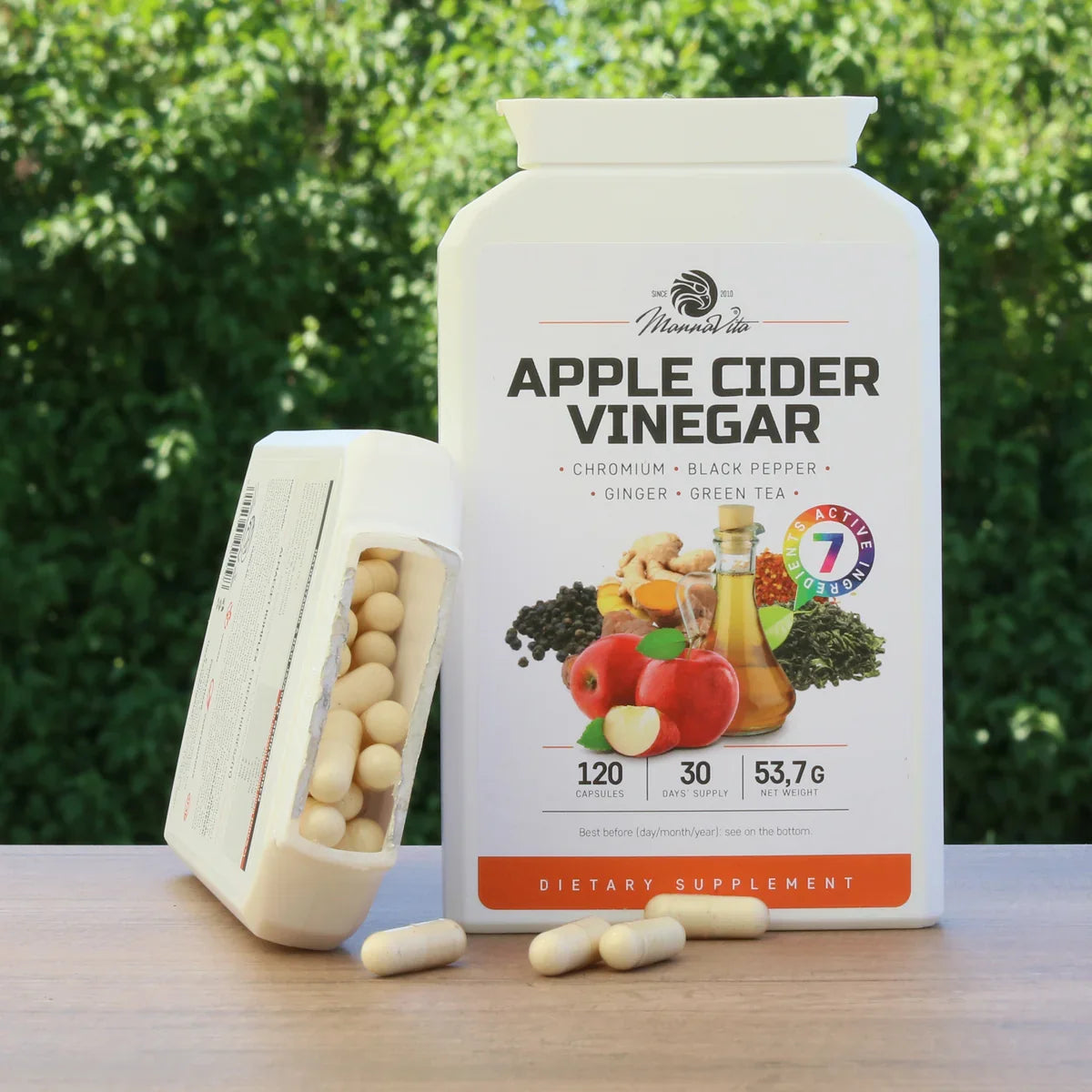 Mannavita Apple Cider Vinegar complex with Chromium • 120 capsules - Mannavita