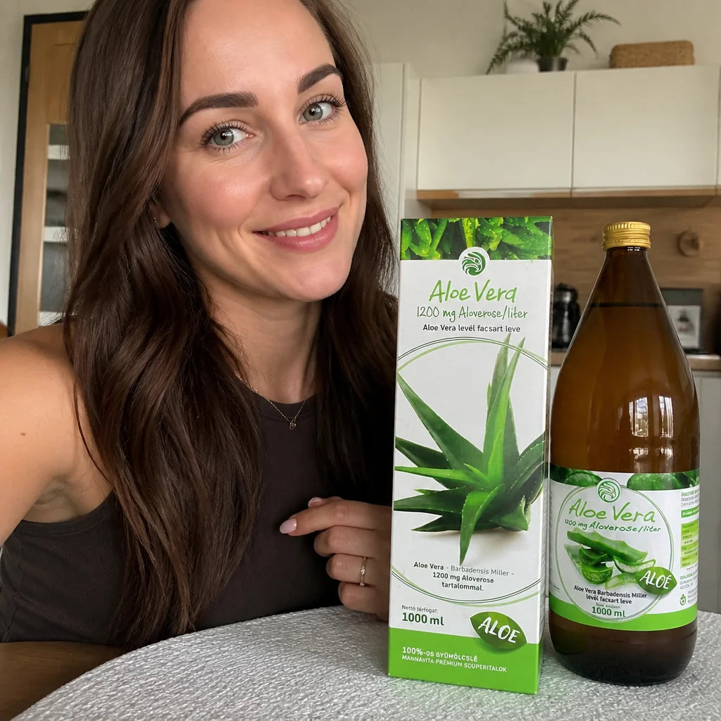 Mannavita suc pur de Aloe vera 100%, proaspăt presat • 1000 ml