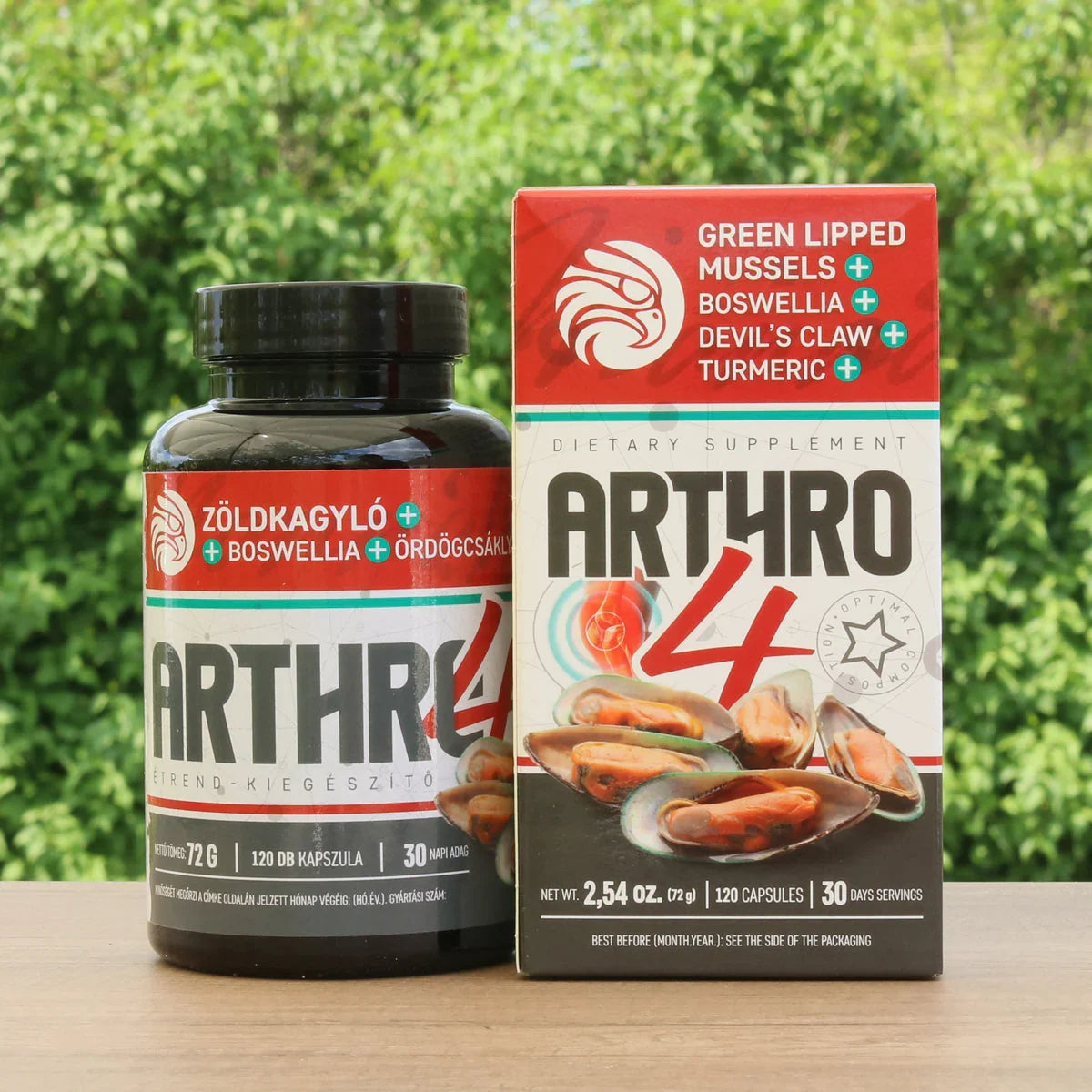 ARTHRO4 • Joint + cartilage complex • with Green-lipped mussel • 120 capsules - Mannavita