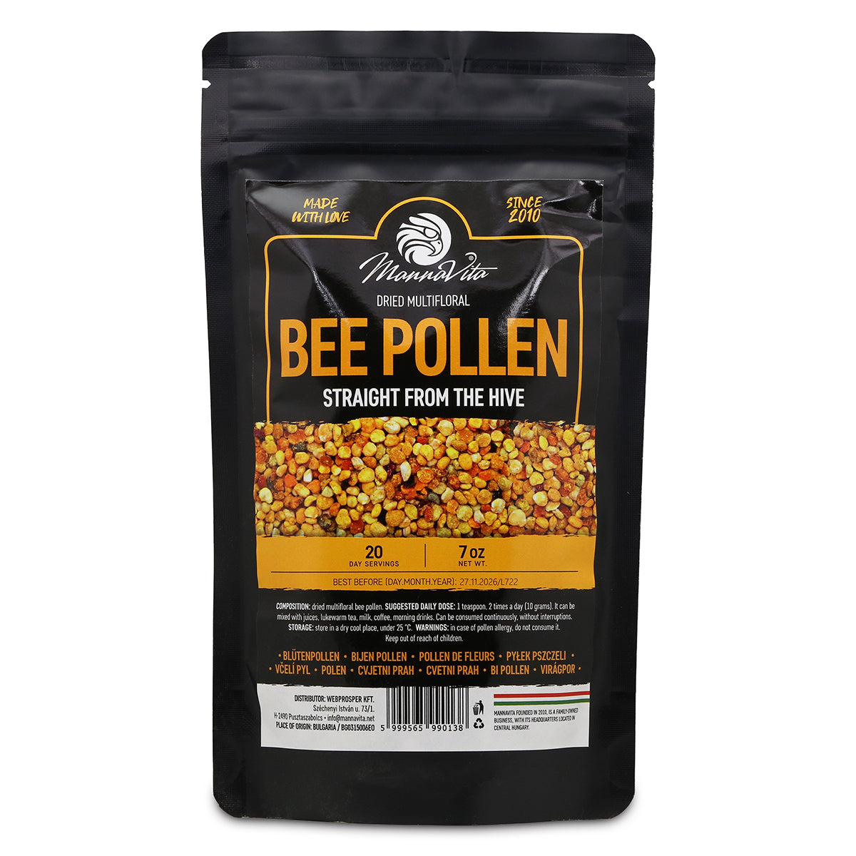 Mannavita polen uscat de albine multifloral • 200 g