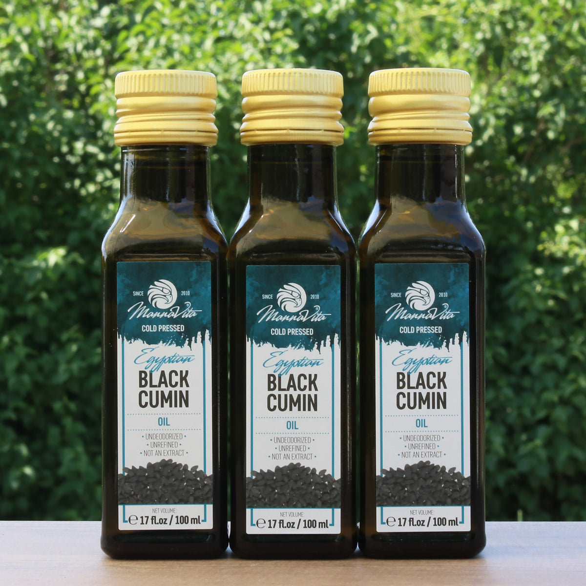 Ulei din semințe de chimen negru presat la rece Mannavita • 100 ml