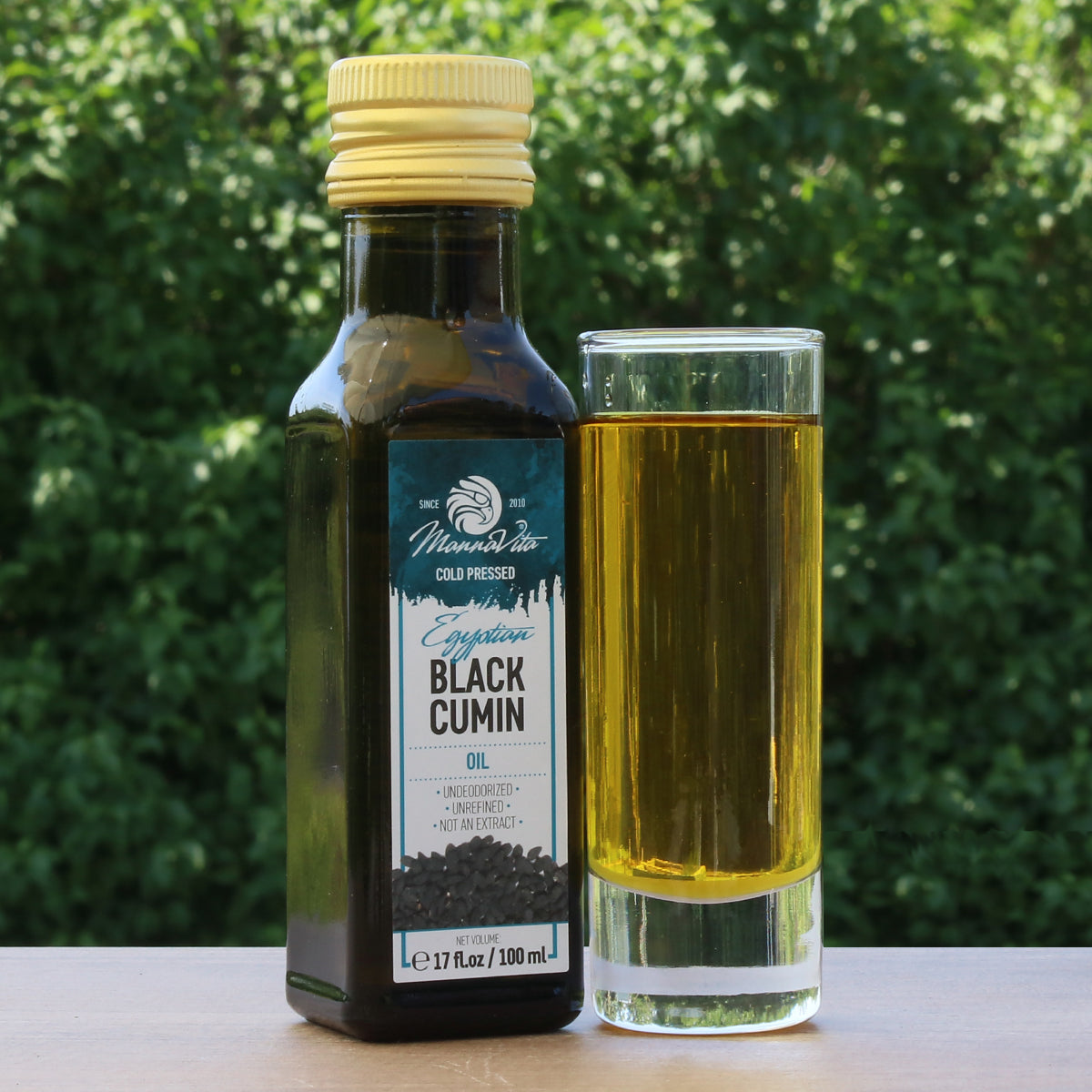 Ulei din semințe de chimen negru presat la rece Mannavita • 100 ml