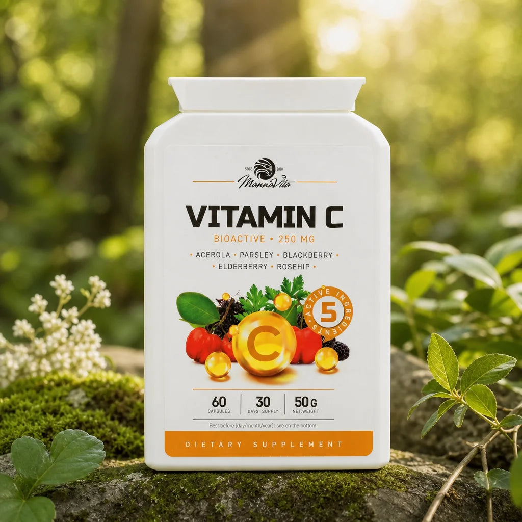Mannavita, complex de Vitamina C • 250 mg bioactiv • 60 capsule