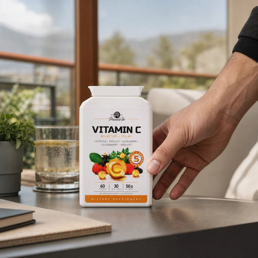 Mannavita, complex de Vitamina C • 250 mg bioactiv • 60 capsule