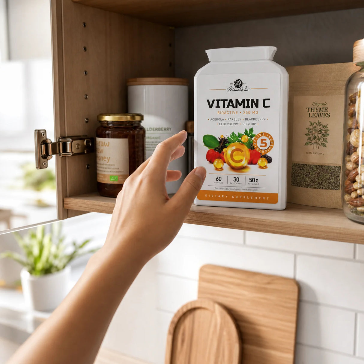 Mannavita, complex de Vitamina C • 250 mg bioactiv • 60 capsule