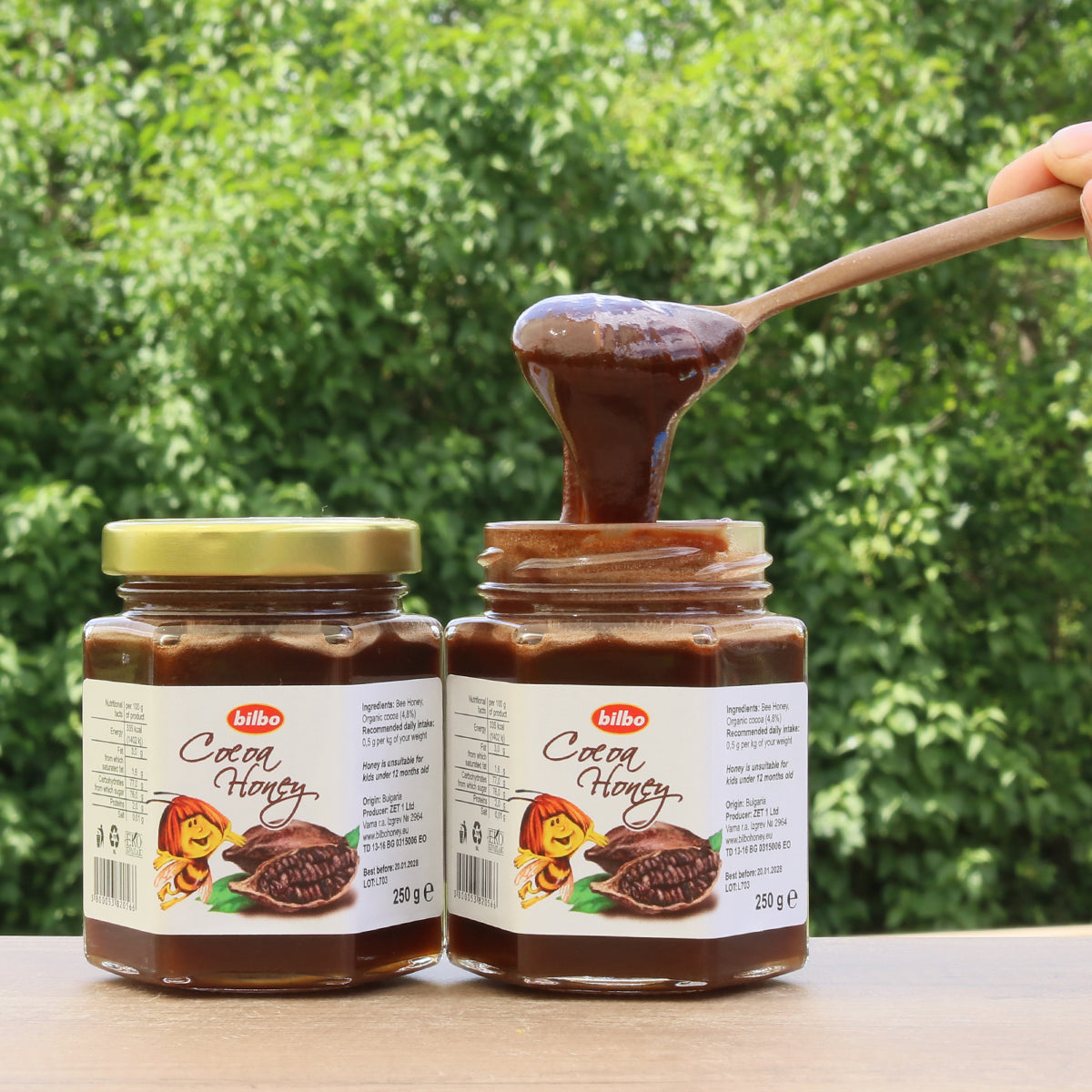 Miere Bilbo cu cacao crudă • 250 g