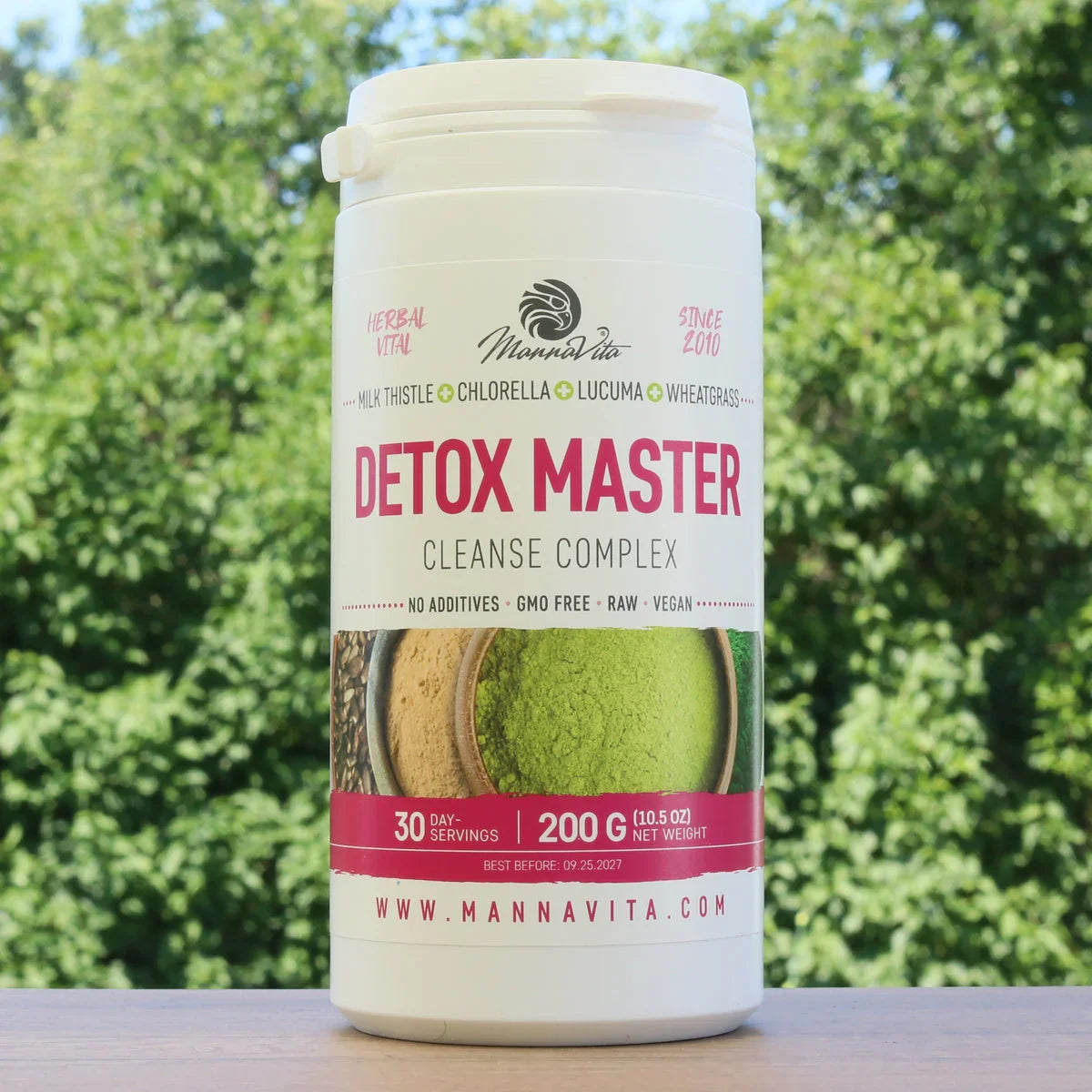 Mannavita Milk Thistle + Wheatgrass + Chlorella + Lucuma • 200 g - Mannavita