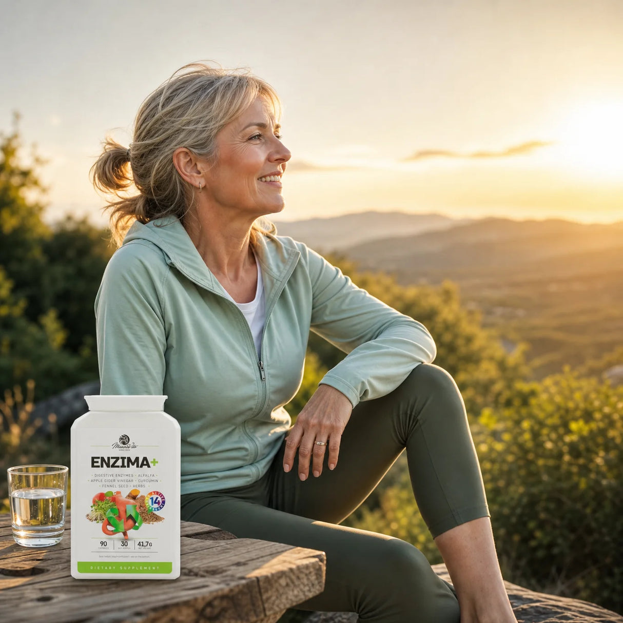 ENZIMA+ complex de Enzime Digestive, cu Betaină HCL • 90 capsule