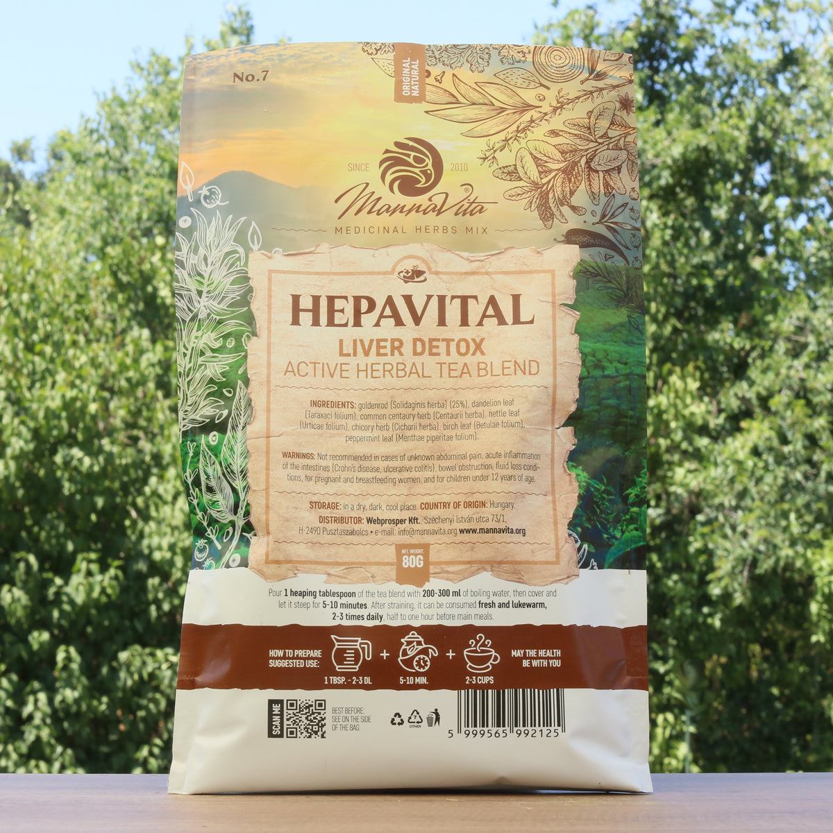 HEPAVITAL Detox hepatic – amestec activ de ceai de plante • 80g