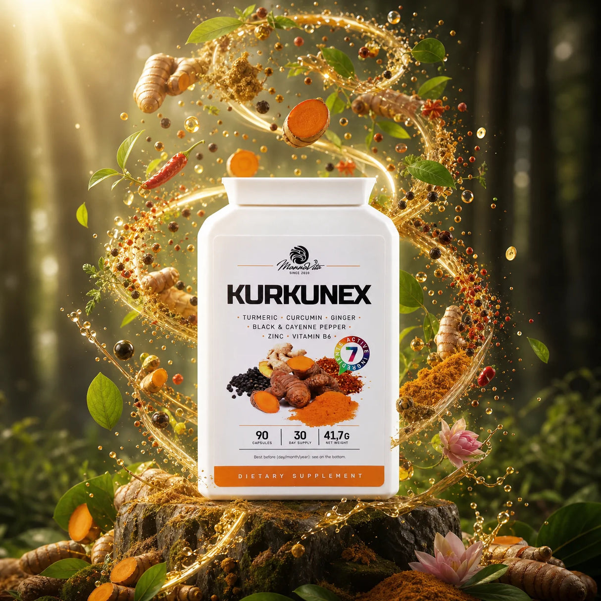 KURKUNEX complex de extract de Turmeric • 90 capsule