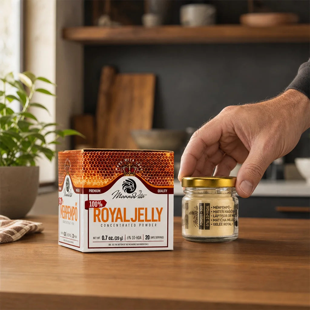Pudră concentrată de Lăptișor de Matcă, cu conținut de 6% 10-HDA • 20g