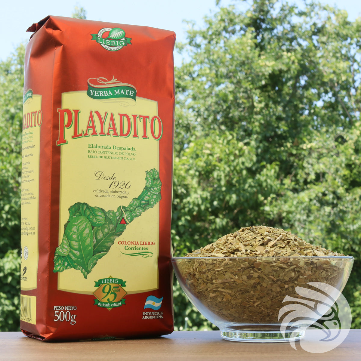 Yerba mate Playadito • Elaborada DESPALADA • 500 g