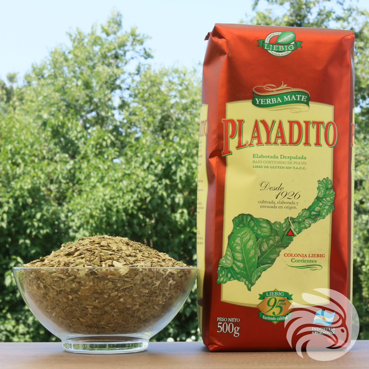 Yerba mate Playadito • Elaborada DESPALADA • 500 g
