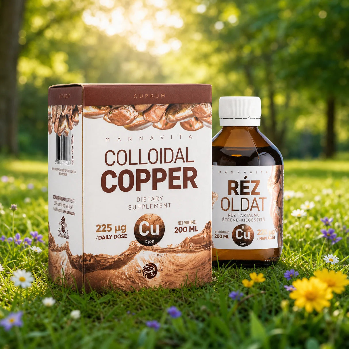 Mannavita Cupru Coloidal, 225µg / doză zilnică • 200ml