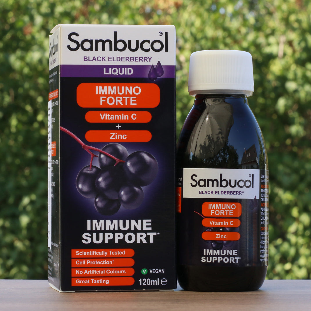 Sirop de soc negru Sambucol, Immuno Forte • 120 ml