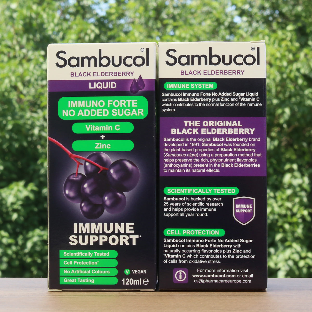 Sirop Sambucol de soc negru, fără zahăr • 120 ml