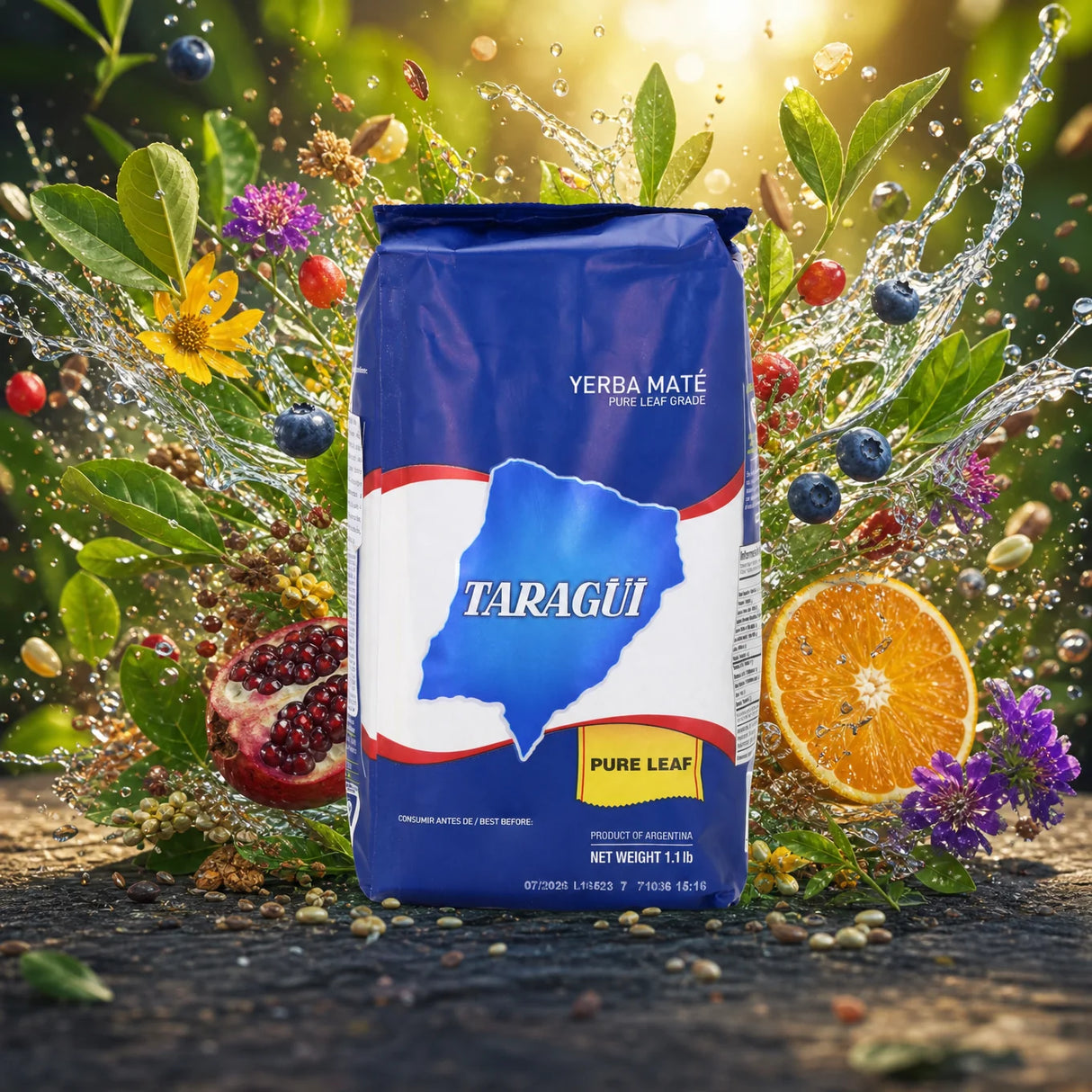 Ceai yerba mate Taragüi • Frunză pură – sin palo • 500 g