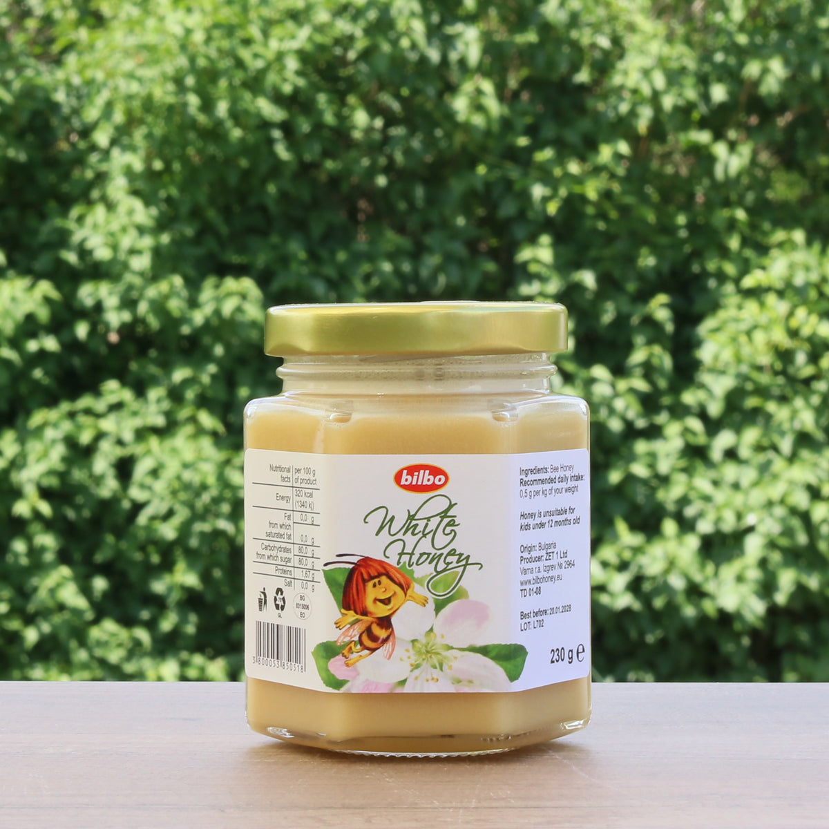 Bilbo miere albă crudă • 230 g