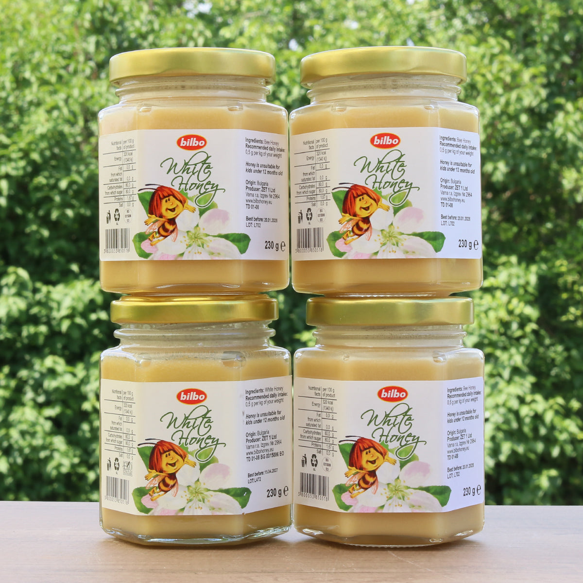 Bilbo miere albă crudă • 230 g
