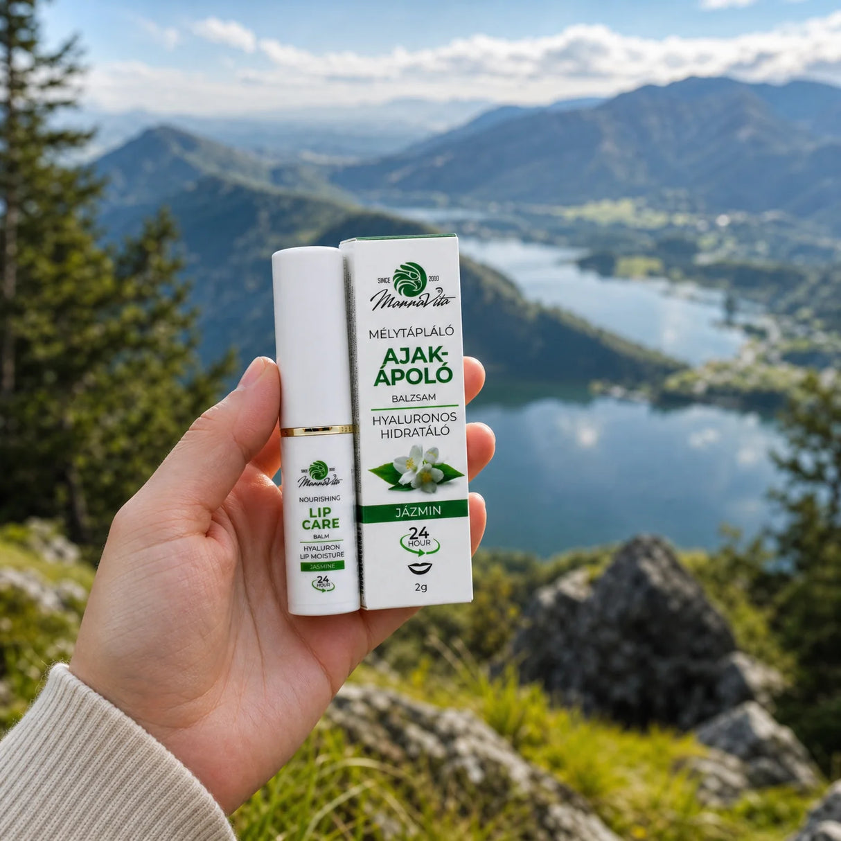 Mannavita • Balsam de buze cu Acid Hialuronic • Hranire intensă • IASOMIE