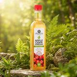 Mannavita Oțet de Mere nefiltrat, cu Dublă Fermentație • 500 ml