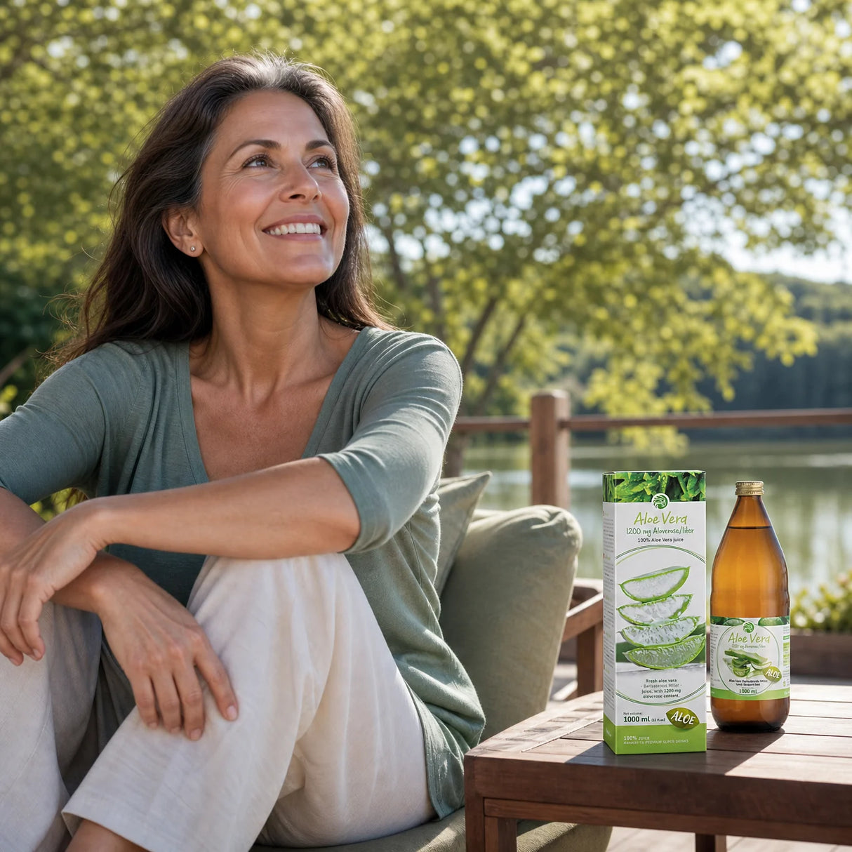 Mannavita suc pur de Aloe vera 100%, proaspăt presat • 1000 ml