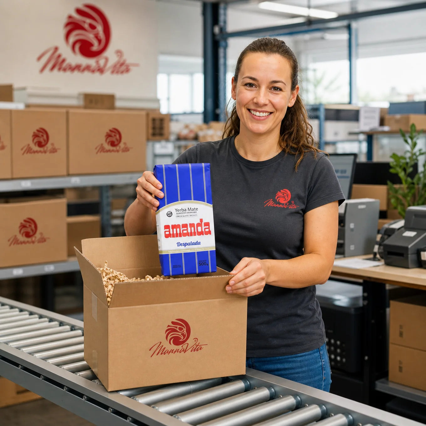 Ceai yerba mate Amanda • Fără codițe- Sin palo • 500 g