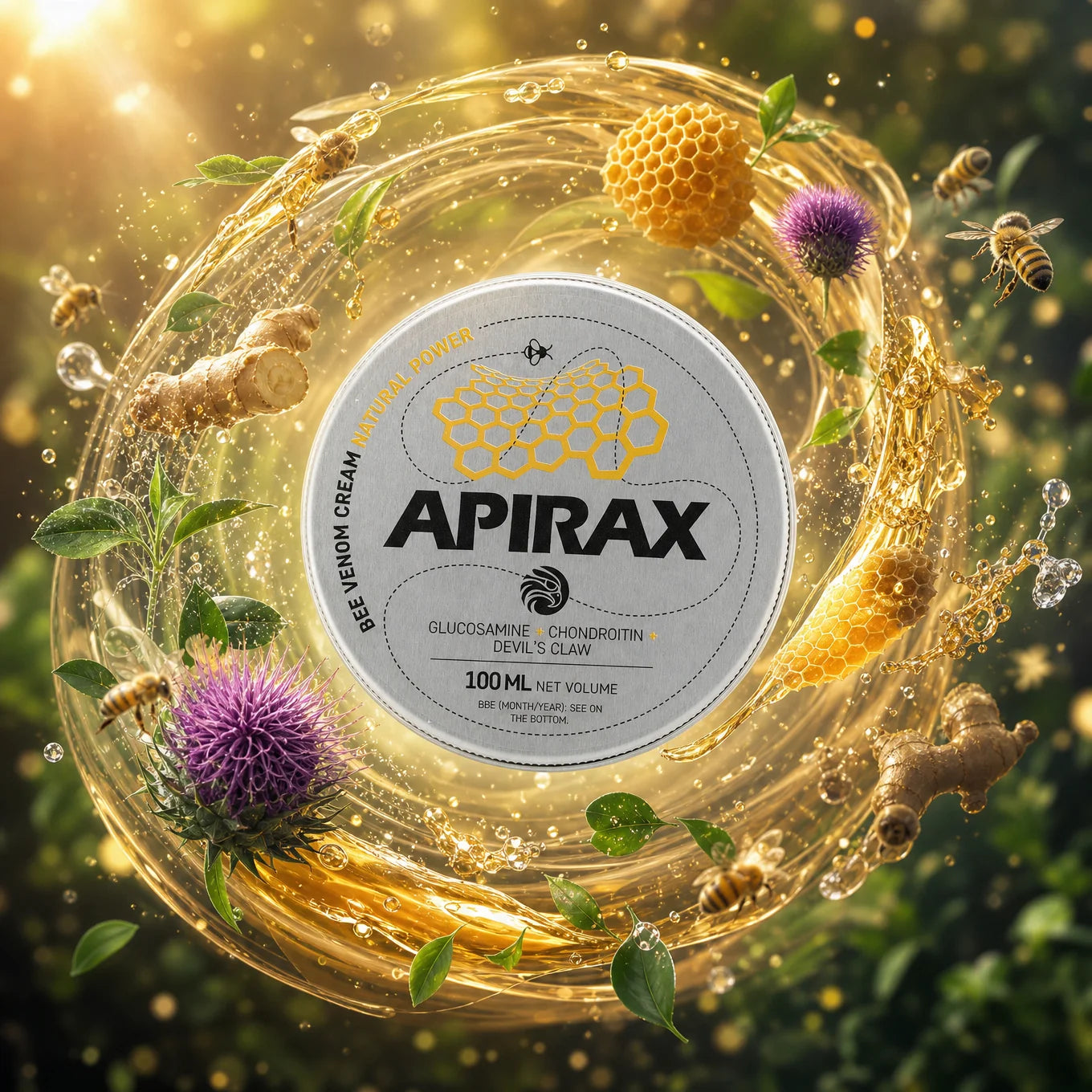 Cremă cu venin de albine APIRAX • 100 ml