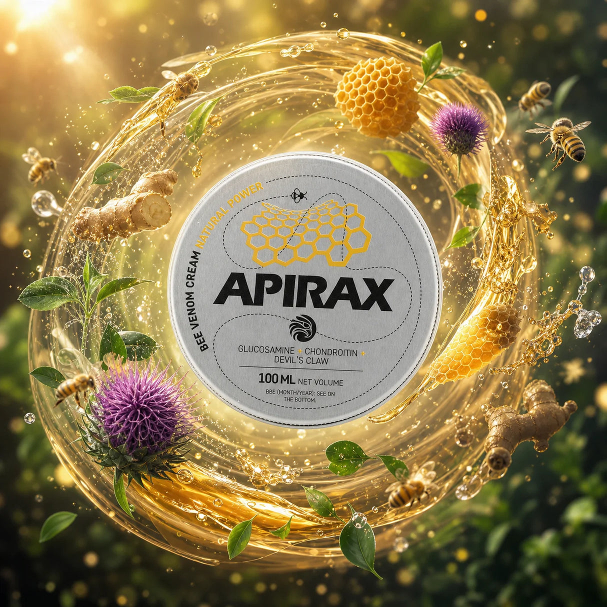 Cremă cu venin de albine APIRAX • 100 ml