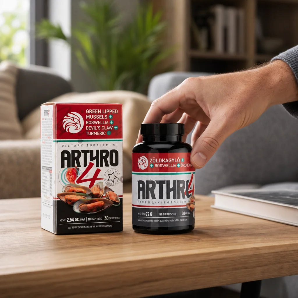 ARTHRO4 • Complex pentru articulații și cartilaje • cu midii verzi • 120 capsule