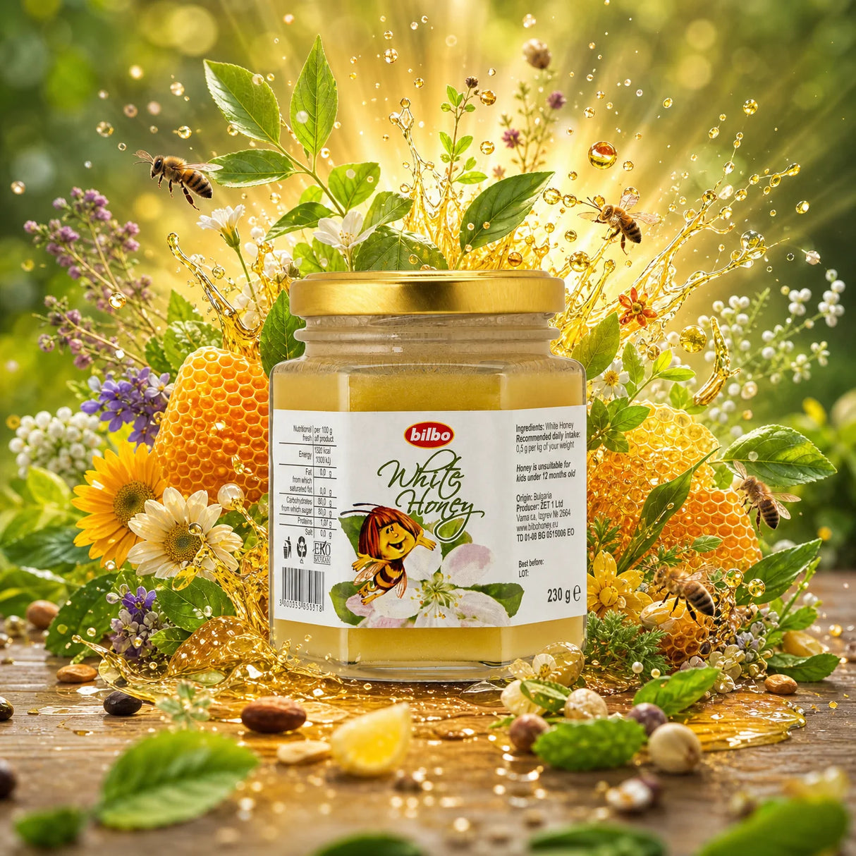 Miere crudă de tei Bilbo • 250 g