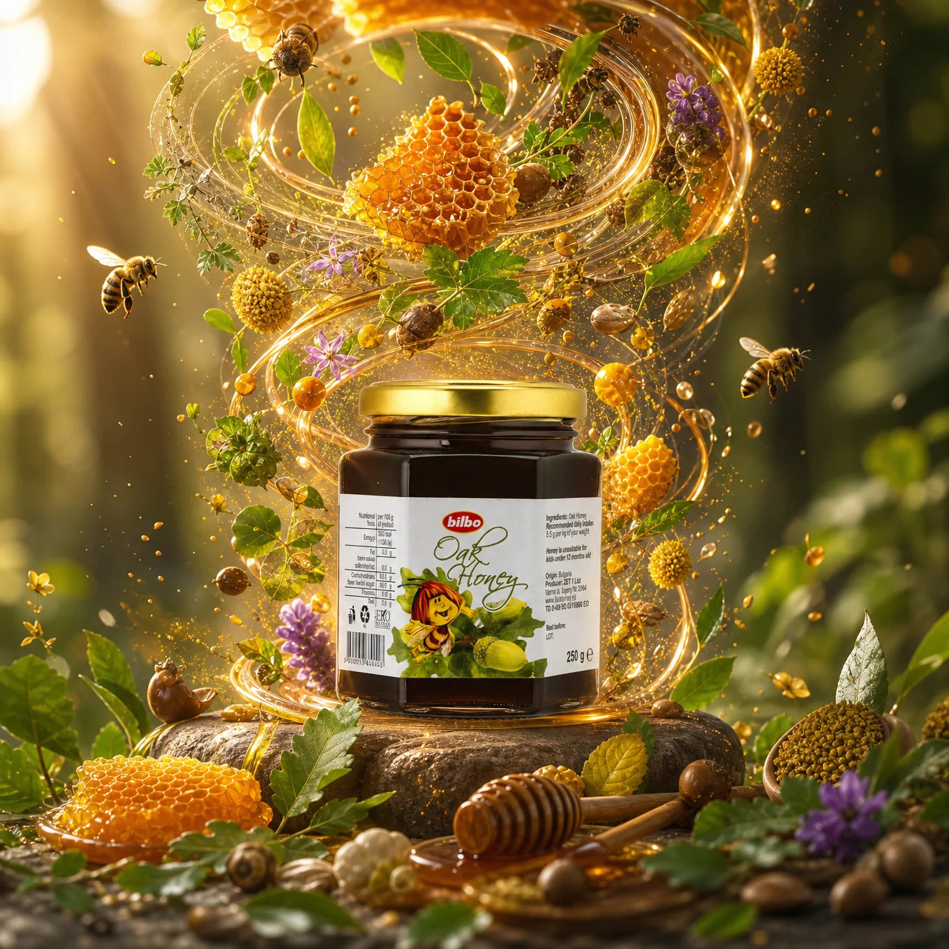 Miere crudă de tei Bilbo • 250 g