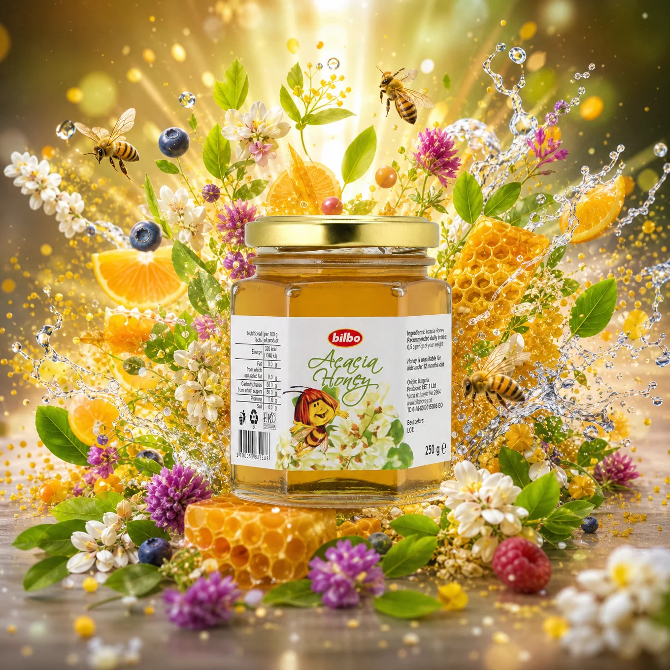 Miere crudă de tei Bilbo • 250 g
