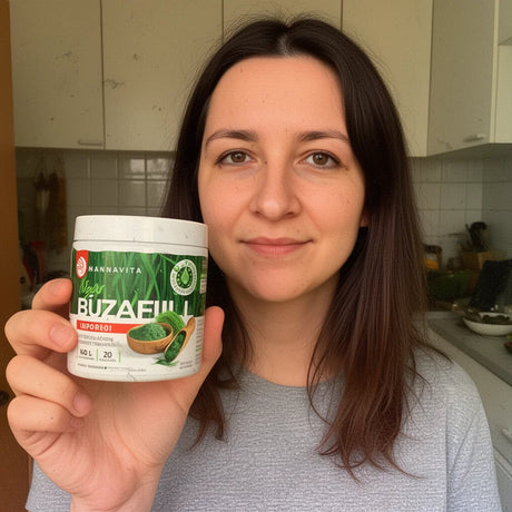 Mannavita, pudră din suc de Iarbă de Grâu crudă • fără gluten • 140g