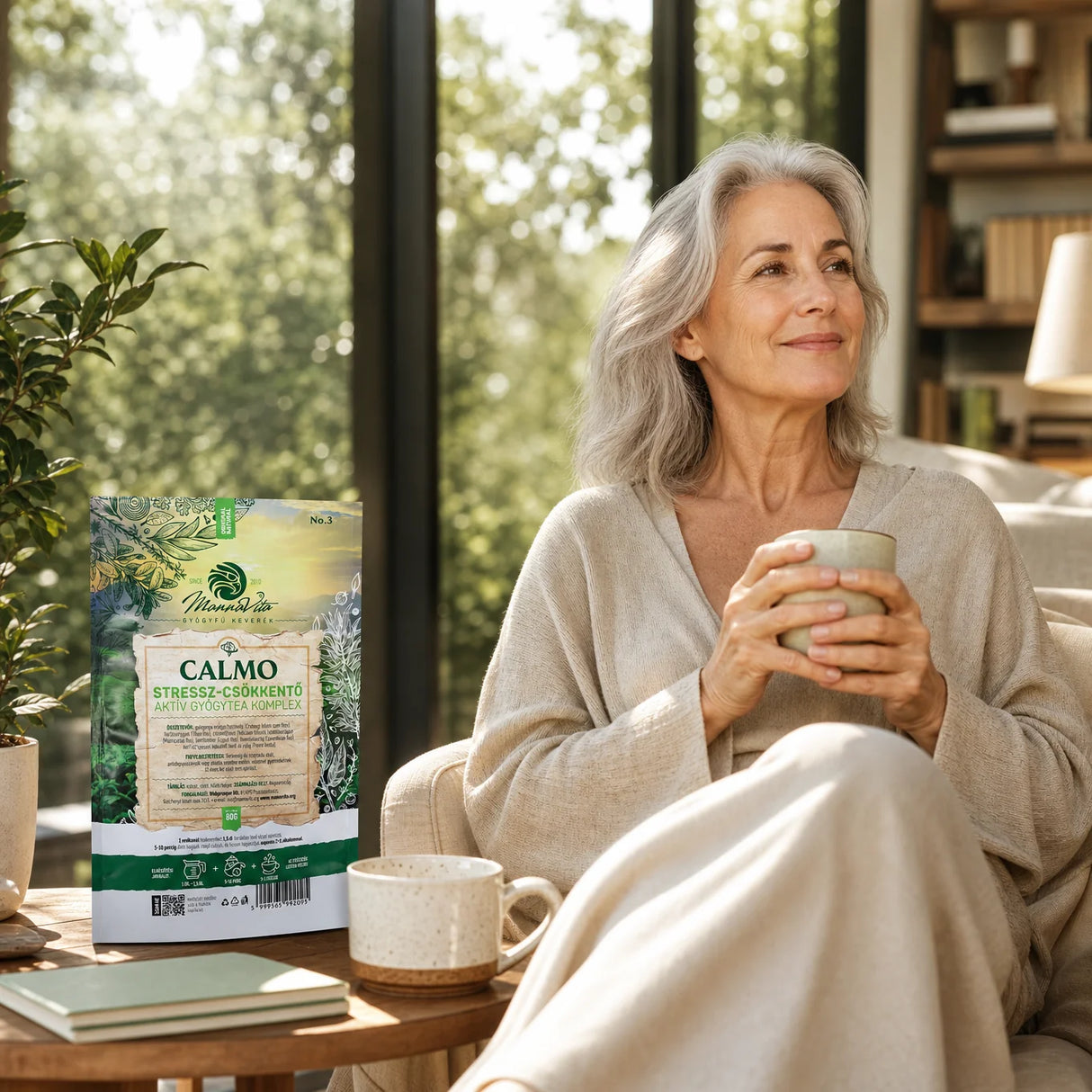 CALMO amestec activ de ceai de plante pentru reducerea stresului • 80g