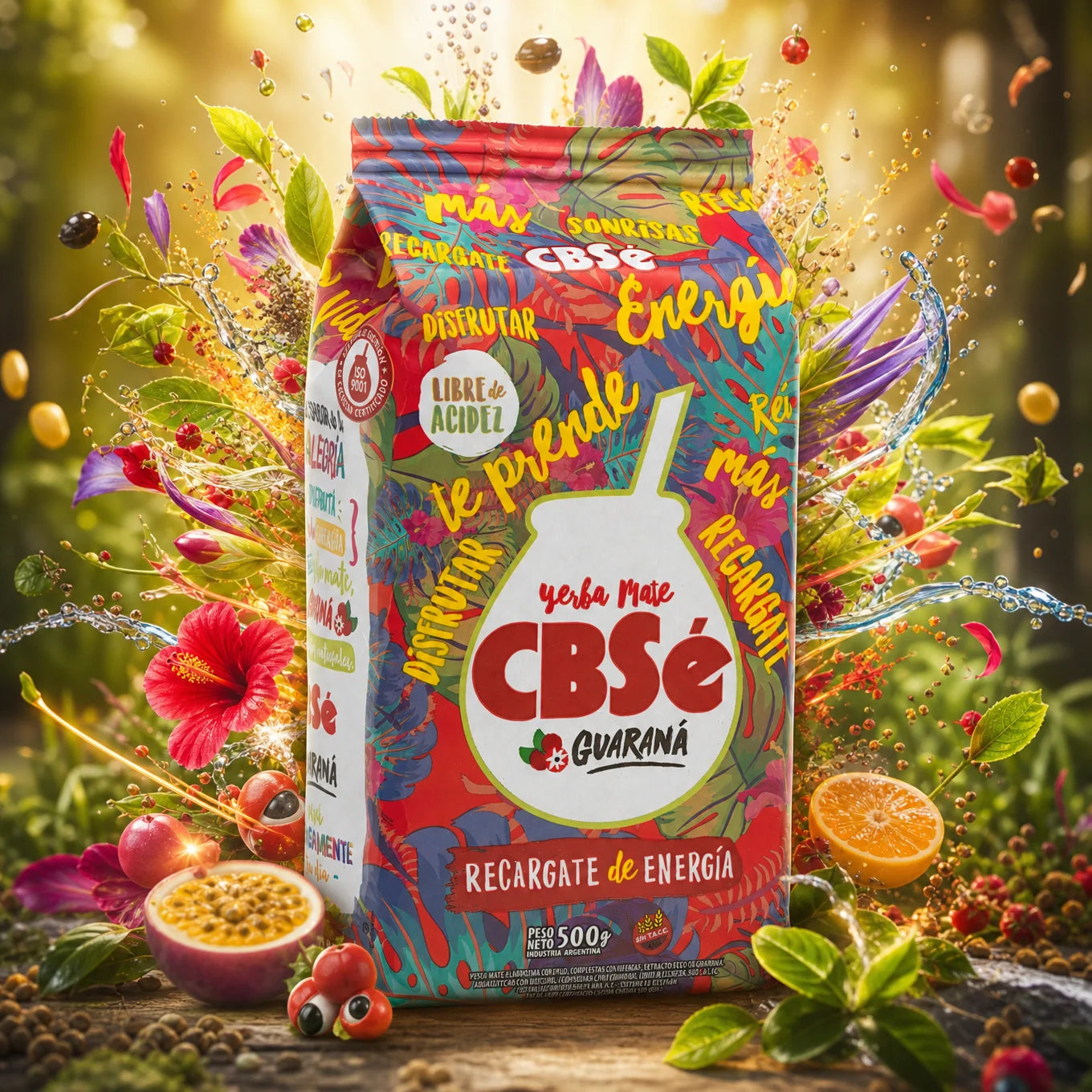 CBSé ceai de yerba mate • Fructe de pădure • 500 g