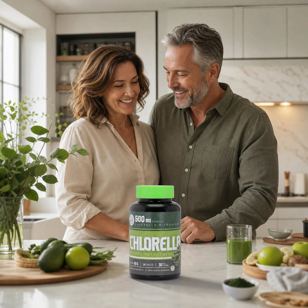 Mannavita Chlorella • tablete de 500 mg • 180 buc.