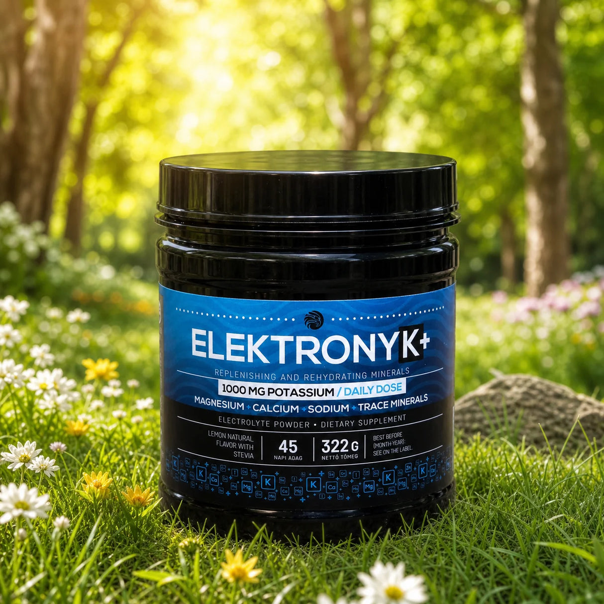 ElektronyK+ • Pudră electrolitică cu 1000 mg potasiu • 322g