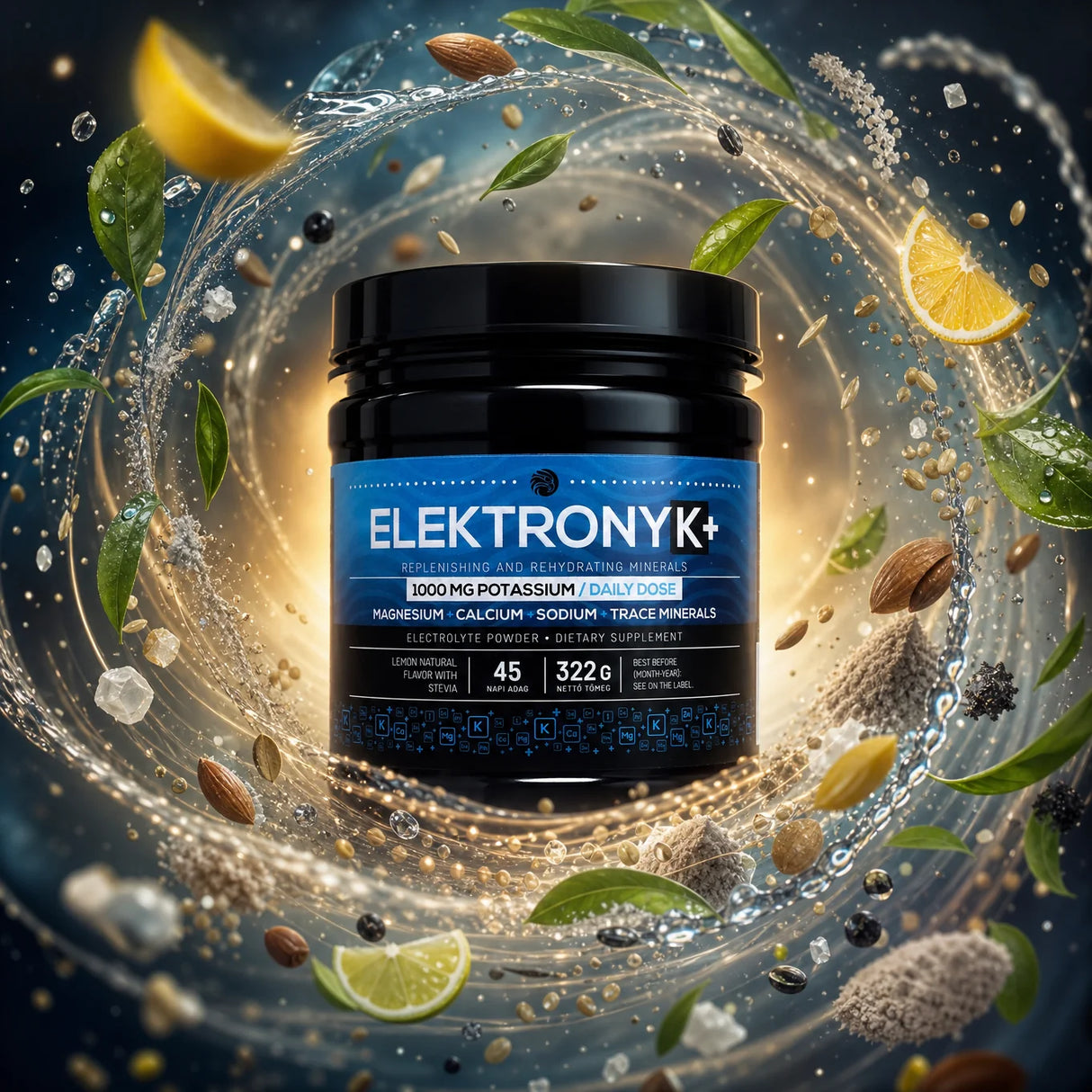 ElektronyK+ • Pudră electrolitică cu 1000 mg potasiu • 322g