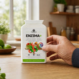 ENZIMA+ complex de Enzime Digestive, cu Betaină HCL • 90 capsule