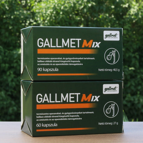 Gallmet Mix capsule cu acizi biliari + plante medicinale • 90 buc.