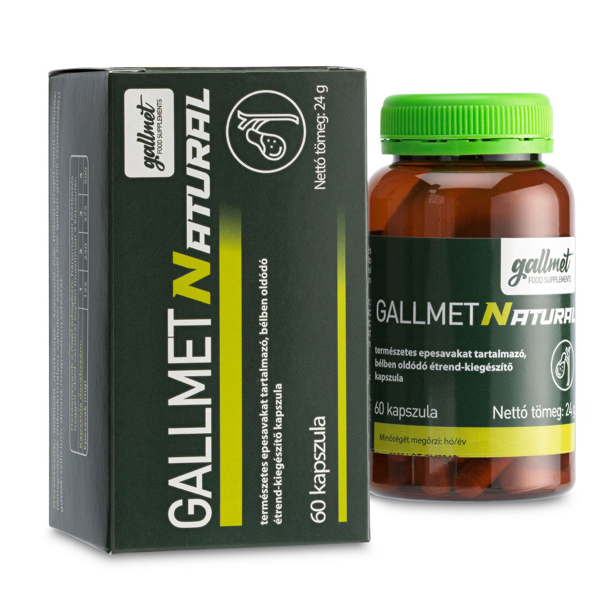 Gallmet Natural capsule cu acizi biliari • 60 buc.