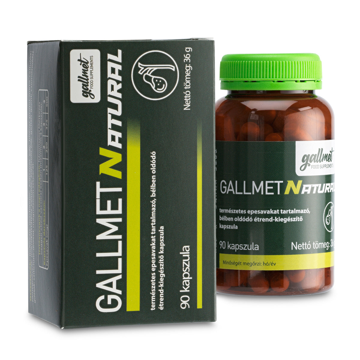 Gallmet Natural capsule cu acizi biliari • 90 buc.