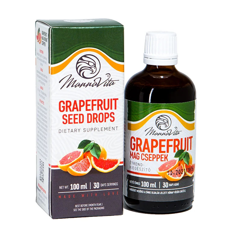 Picături cu extract din semințe de grepfruit Mannavita • 100 ml