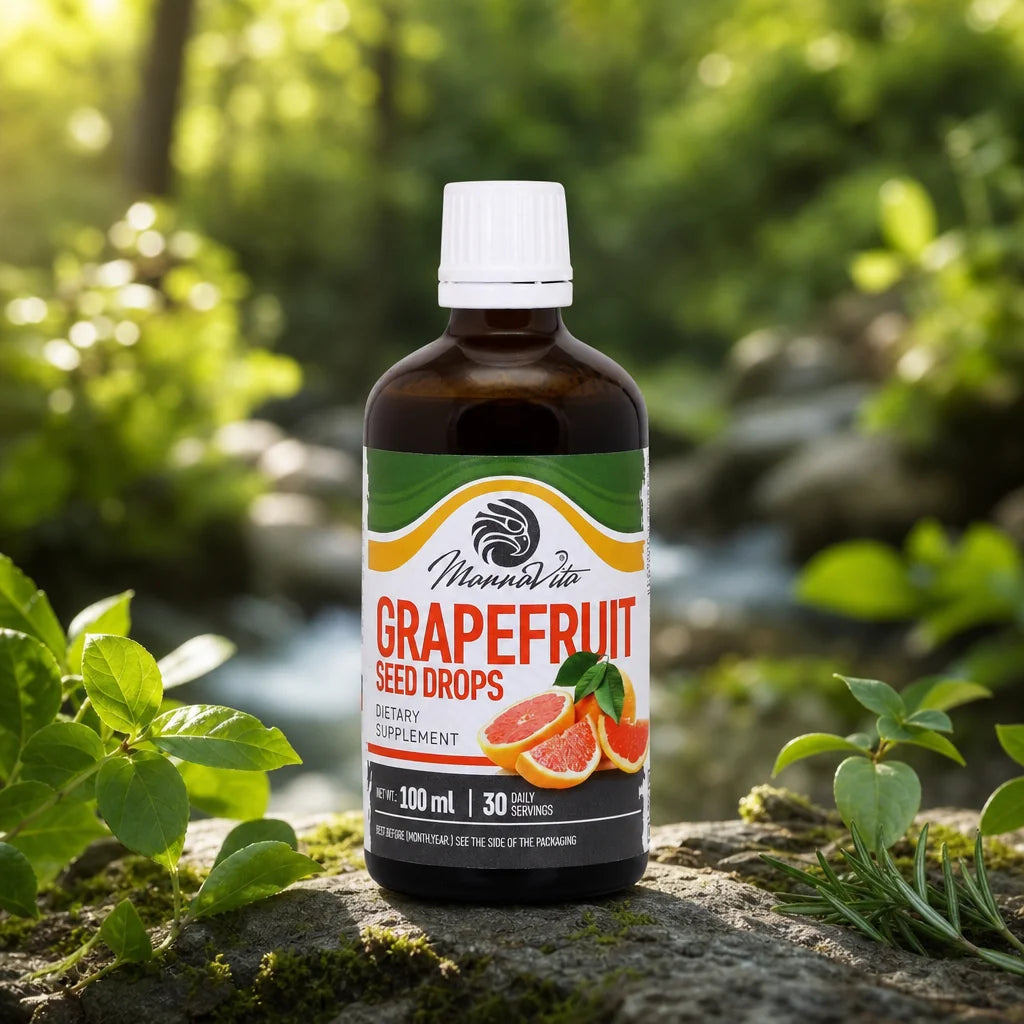 Picături cu extract din semințe de grepfruit Mannavita • 100 ml