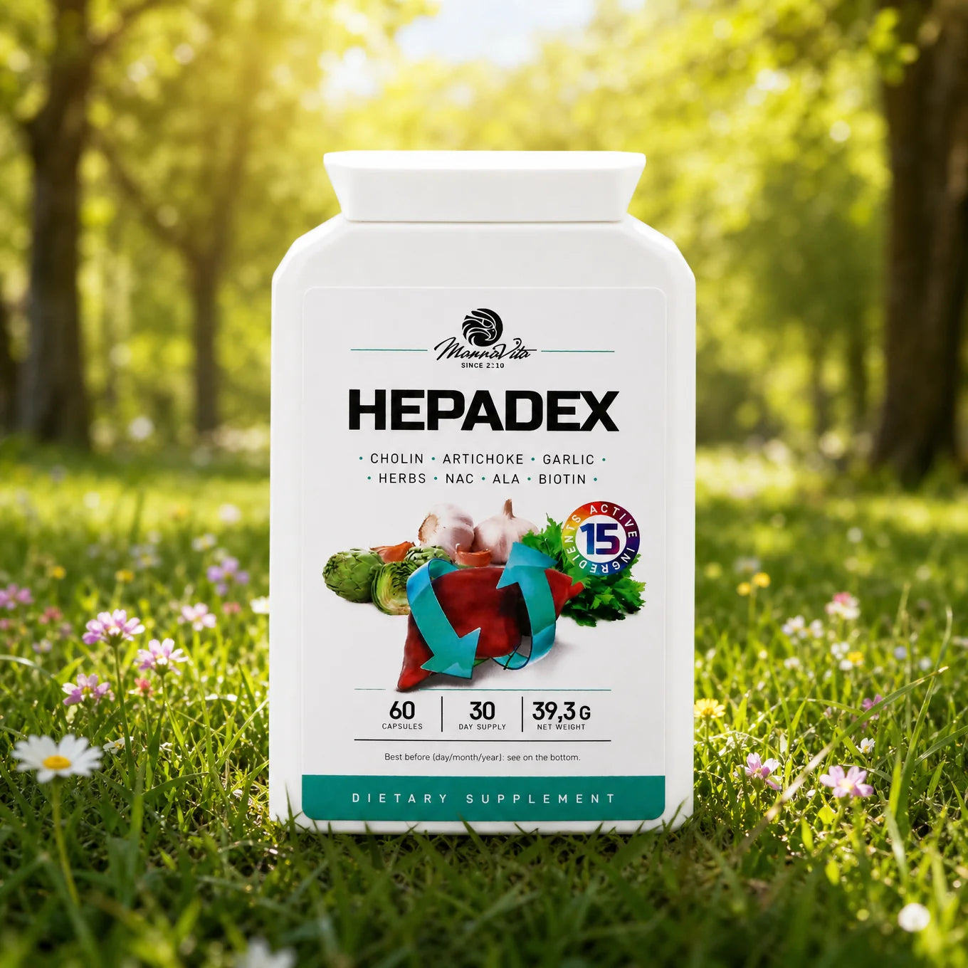 HEPADEX, complex pentru regenerarea Ficatului și îmbunătățirea sănătății Hepatice • 60 capsule