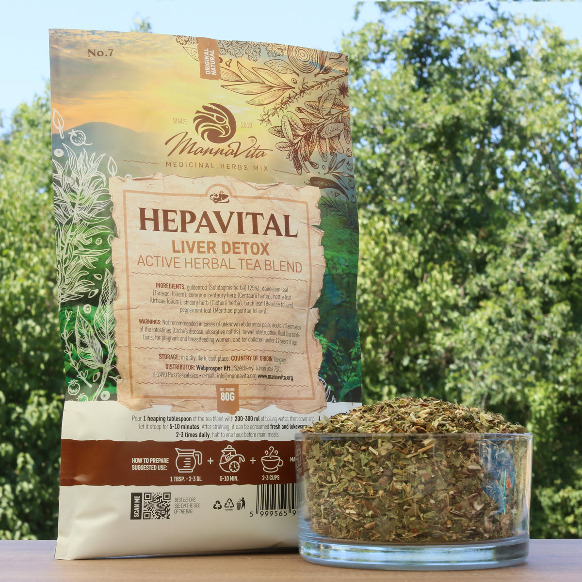 HEPAVITAL Detox hepatic – amestec activ de ceai de plante • 80g