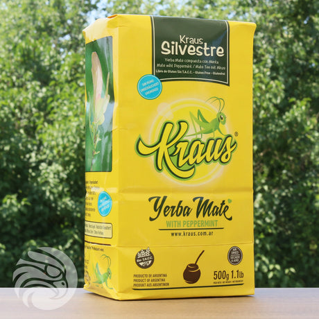 Ceai yerba mate Kraus • Silvestre, MENTĂ • 500 g