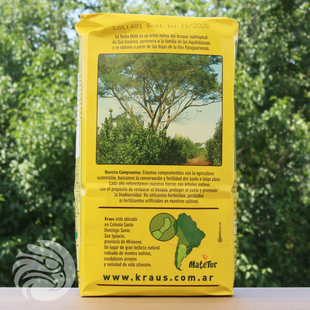 Ceai yerba mate Kraus • Silvestre, MENTĂ • 500 g